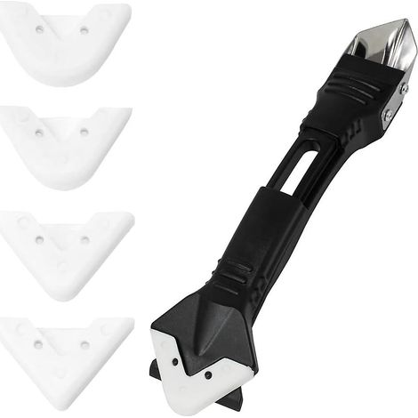 Kit de calfeutrage et de rénovation en silicone avec ouvre-cartouche et 5 tailles de joints (1/5)