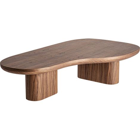 Table basse contemporaine marron en bois mdf laqué - Marron bois laqué contemporain (1/5)