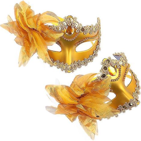 2 Stück zarte Masken für einen Maskenball