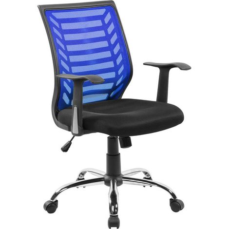 Silla con Ruedas - Sillón de Oficina Gris