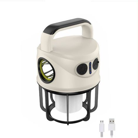 Lampe de camping LED rechargeable, 6 modes, étanche IPX4, 1000 lm, ultra puissante, rechargeable par USB, câble USB inclus (1/5)