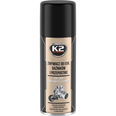 K2 Limpiador de Carburadores - Aditivo para Limpiar Válvula EGR Mariposas Inyectores - Limpia Carburador - Limpieza Interior y Exterior - Ideal para Motores de 4 y 2 Tiempos - 400 ml (1/4)