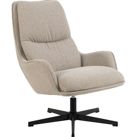 Sillón Norsica 922, Beige, 93x72x84cm, Tapiz, Patas: Metal, 0