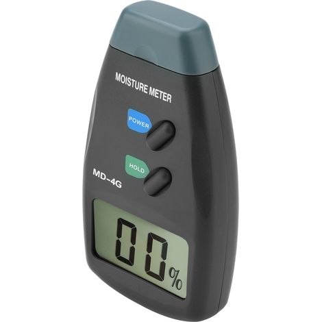 Digitales Holzfeuchtemessgerät MD-4G mit LCD-Display und 4-poligem Sensor, Feuchtigkeitsmesser für Holz, Messbereich 5–40 % (1/5)