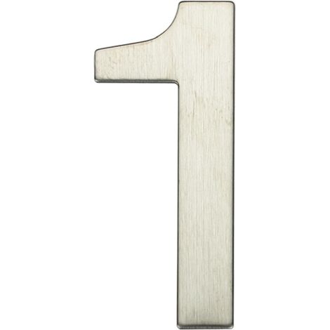 Número puerta 1 acero inoxidable con adhesivo GSC 003302611 (1/4)
