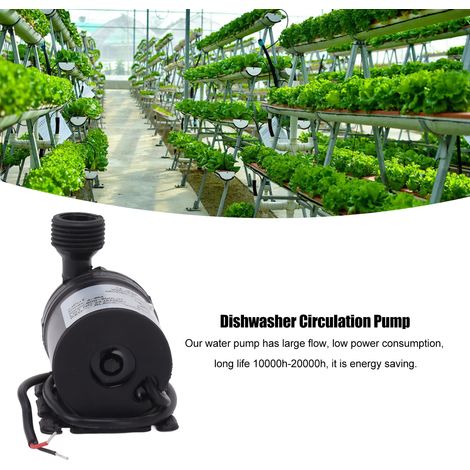 Pompe à eau submersible étanche à haute pression hydraulique, ultra silencieuse, pour micro-fontaine et aquarium, 24 V CC, 38 W (1/5)