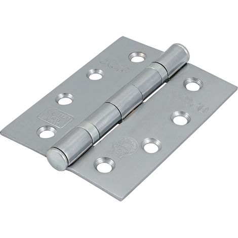 TIMCO Ball Bearing Hinges Grade 11 Steel Satin Chrome - 102 x 76 x 2.7