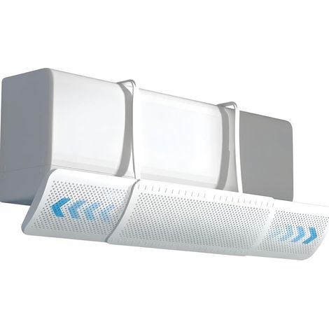 Déflecteur universel réglable, climatisation anti-condensation avec réglage à 180°, installation facile sans perçage pour l'hiver et l'été (1/5)