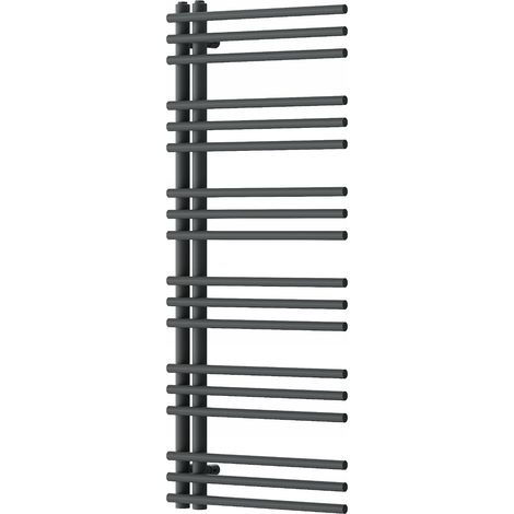 Radiador secatoallas eléctrico 456W 120x50x6,6cm, Gris (1/4)