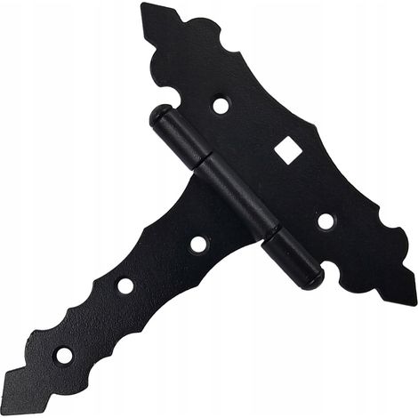 Charnière Décorative Triangle Domax ZOB100, 130 x 100 x 30 mm, Noir, Pour Portail Et Volet (1/5)