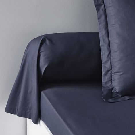 Taie de traversin - HEUTE - Essentiell - 45 x 185 cm - 100% Baumwolle - Marineblau
