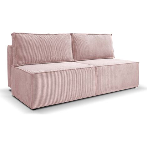 Sofa, Schlafsofa mit Bettzeugfach COMPI Rosa (1/5)