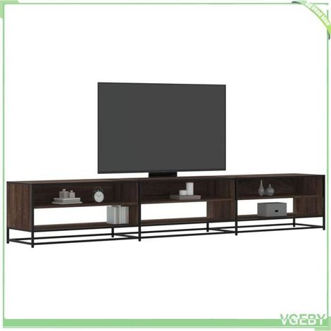 Meuble TV - 3300814 - chêne marron - 6 étagères - 270 x 40 x 46 cm (1/5)
