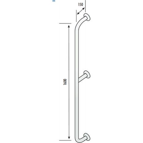 SCELTO DA DESIVERO Dsv06804 corrimano verticale par./par. acciaio codice prod: DSV06804
