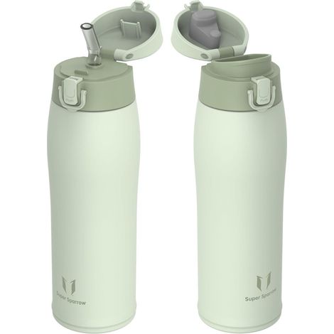 Trinkflasche Edelstahl Thermosflasche BPAfrei 750 ml M- Hellgrün (1/5)