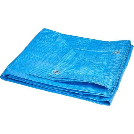 1 Bâche 3x4 m, Œillets, Polypropylène 60 g/m², Imperméable, Jardin, Camping (1/5)