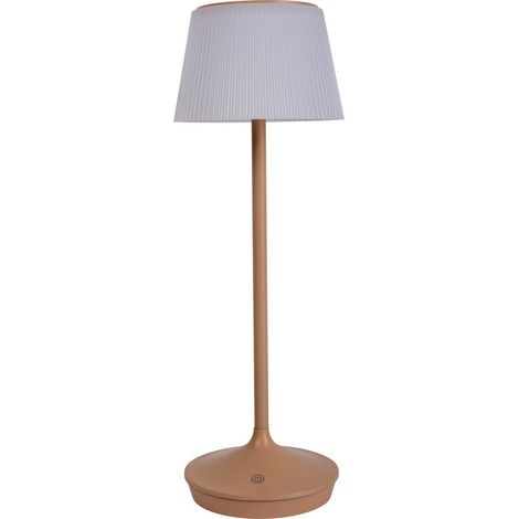 Naeve EMMI Lampe solaire d'extérieur portable à LED rechargeable et à intensité variable, beige, 3 100-6 700 K, IP44, capteur tactile (1/5)