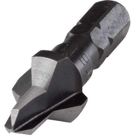 wolfcraft 2548000 - Svasatore WS, 3 lame, gambo esagonale Ø 5-12 mm, argento (1/2)