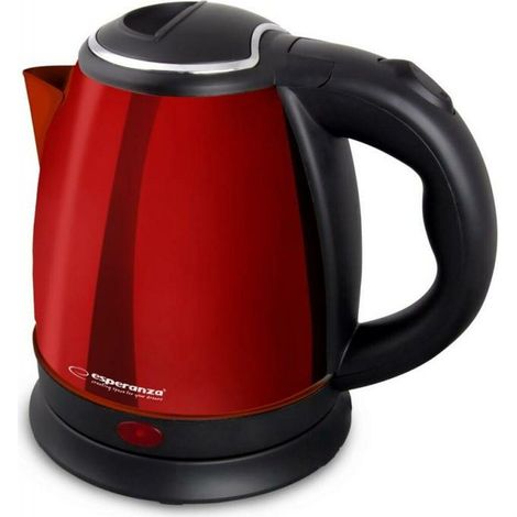 Esperanza EKK128R Bollitore elettrico nero e rosso 1 litro