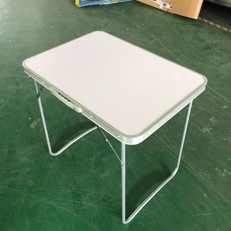 Camping Tisch, Trestle 80CM Länge Klapptisch Tragbarer Aluminium Picknick Tisch (1/5)