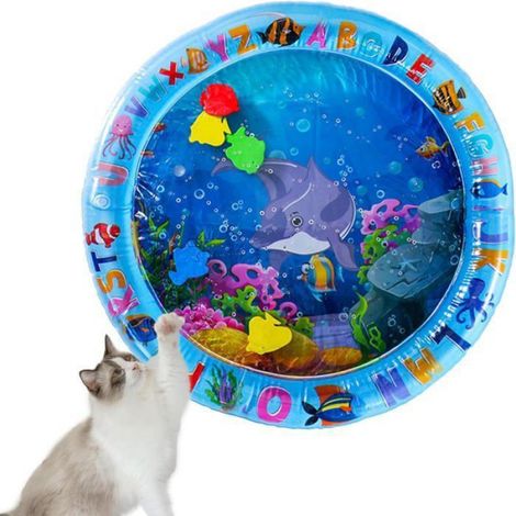 Tapis De Jeu Gonflable - Tapis D Eau Pour Chat Et Chien - Rafraichissant Sensoriel Anti-Chaleur - 65 X 65 Cm - 1 Unite (1/5)