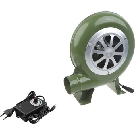 Filiyano-Ventilateur de barbecue portable 80 W à vitesse réglable, souffleur d'air en fer pour barbecue, pique-nique, camping et cuisine verte