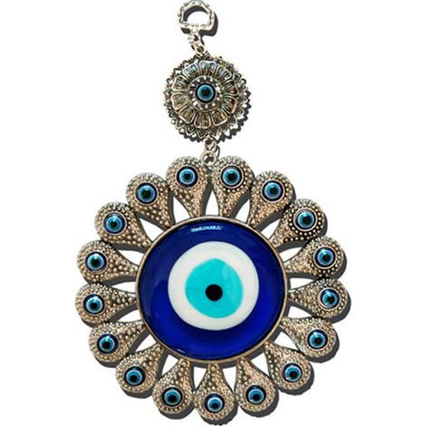 Türkischblau für Amulette des Bösen Blicks, Wandbehang, Anhänger, Heimdekoration, Brokatornament