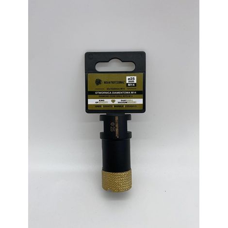 Foratura a secco con corona diamantata M14 da 25 mm, professionale indiano