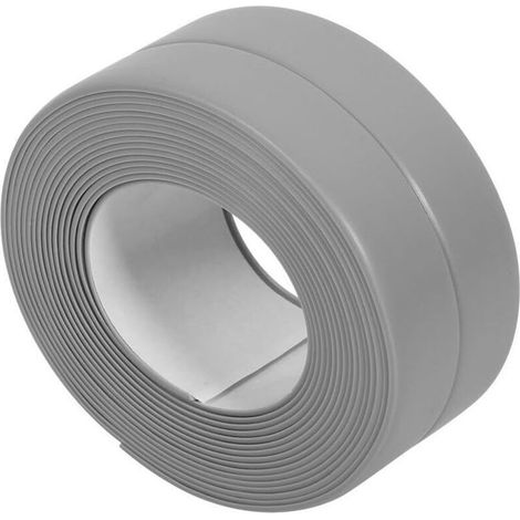 Ruban D'étanchéité - PVC Flexible Avec Plis À 90° - Pour Joints Cuisine Salle De Bain Évier Baignoire Mur - 3,2 M (1/4)