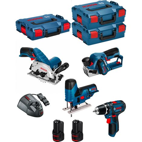 BOSCH Kit 12V BMK4-28AD2 (GKS 12V-26 GST 12V-70 GHO 12V-20 GSR 12V-15 2 x 2,0 Ah GAL1230CV ) (1/5)