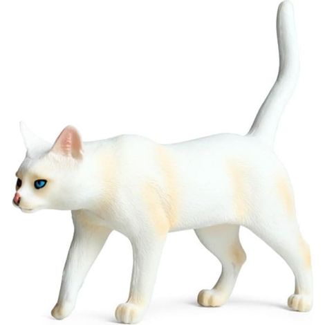 Figurine de Chat Cartoon en Plastique, Modèle Animal Simulé Décoratif pour Maison et Bureau, Accessoire Photo Esthétique Couleur Aléatoire (1/5)