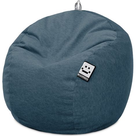 Puff Pelota Terciopelo Vintage Azul Oscuro Único Azul Oscuro