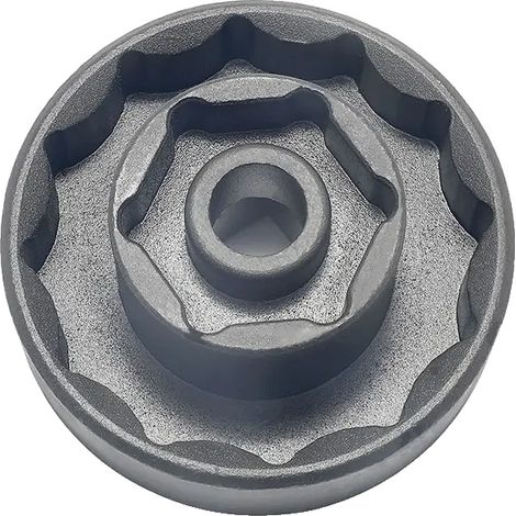 Llave para tuercas de rueda, 55 mm Bi-Hex, 30 mm Hex, compatible con modelos Ducati, acero aleado SCM440, diseño de perfil bajo. (1/5)