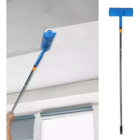 Rouleau peinture plafond 10 pouces avec protection anti-projections réutilisable, ajustable - ABS et stainless steel - Pour fenêtre, porte, garage, jardin (1/5)