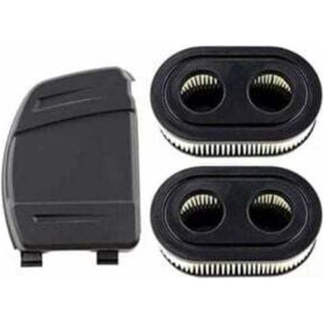Pair Ensemble de 2 Filtres à Air avec Couvercle de Filtre à Air pour Moteurs Briggs & Stratton 550E, 575EX, 575IS, 625EXI, 650EXI, 675EXI, 675IS, Remplace les Pièces 594106, 798339, 798452, 593260.