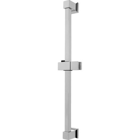 Barre de douche, hauteur réglable, support rotatif à 180°, BLANC (1/2)