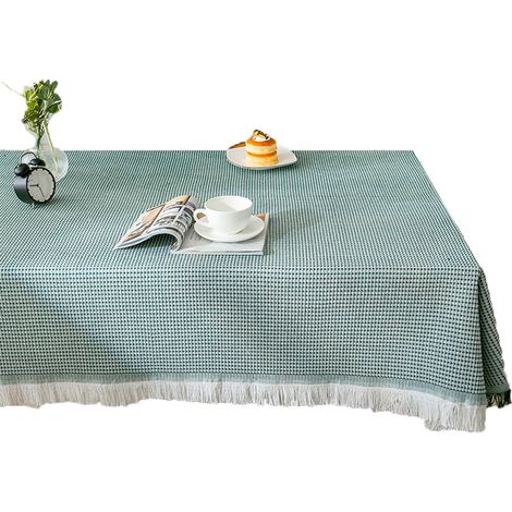 Nappe Extérieure - Lin Coton Mixte Infroissable - Pour Terrasse Buffet Fête - 1 Pièce (1/5)