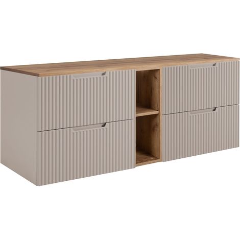 Mobile da bagno, cachemire/chêne Craft 140 (2 x 60 + 20) x 58,6 x 46 cm