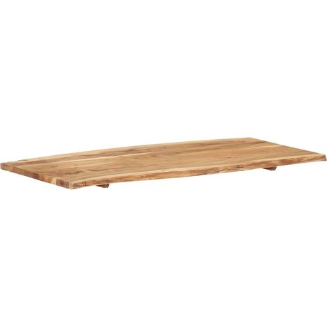 Maison Exclusive - Tischplatte Massivholz Akazie 118x(50-60)x2,5 (1/5)