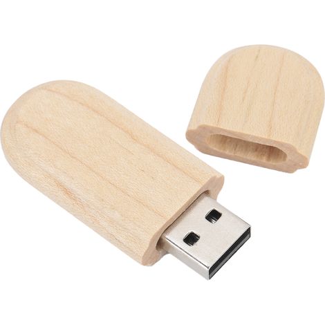 Clé USB portable en bois, mini-clé mémoire, pièces d'ordinateur avec boîte CM1000216GB (1/5)