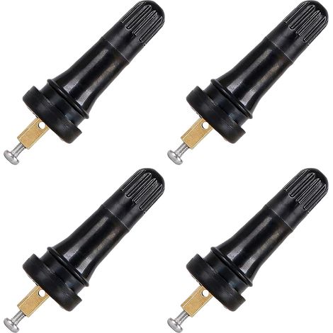 Valve Pneu Voiture, Valves De Soupape De Voiture, Valve Pneu Remorque, Valve Tpms, Car Tire Pressure Monitor Valve Stem Caps, TPMS avec Tige de Pneu en Caoutchouc Snap-in pour Voiture (1/5)