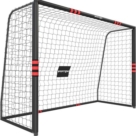 Porta da calcio da giardino 300 x 200 cm con rete, telaio imbottito e ancoraggi J OKMYHOME (1/5)