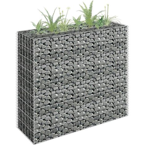 Arriate de gaviones de acero galvanizado 90x30x90 cm vidaXL (1/2)