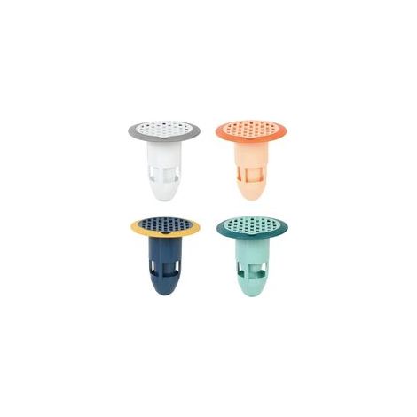 4 Pièce Bouchons de Vidange de Sol de Douche, Anti-odeurs Connecteurs, Caoutchouc Drain de Sol Douche (1/5)
