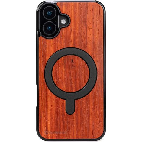 Bewood Holzhülle für iPhone 16 Plus PADOUK mit MagSafe (1/2)