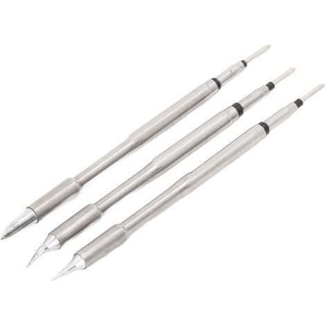 Lot de 3 résistances de fer à souder laiton dur rapide C245 embouts I IS K type pour poste soudure précision 200-450°C (1/5)