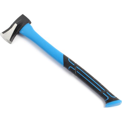 Wiltec Hacha de mano 1000g con mango de vidrio de fibra 600mm hoja de acero al carbono para madera (1/5)
