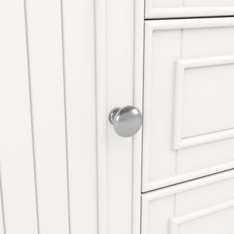 Meuble sous vasque suspendu moderne, blanc, 78,5×46×46,8 cm, avec 3 tiroirs, grand rangement, armoire de salle de bain à suspendre, meuble lavabo mural (1/5)