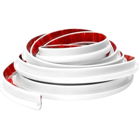 Gouttière 5m J Shaped Gouttière RV Dos Autocollant Bande De Caoutchouc, Bande De Dérivation De Pluie En PVC Pour Véhicule, Camion, Camping-Car, Bateau, Voiture, Camionnette, Porte (1/5)
