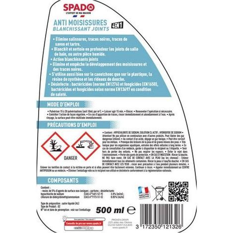 Spray anti muffa Spado trasparente 500 ml